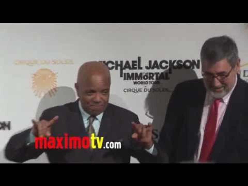 Berry Gordy & John Landis at Michael Jackson "The Immortal" World Tour Las Vegas Premiere
