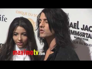 Criss Angel & Sandra Gonzalez at Michael Jackson "The Immortal" World Tour Premiere