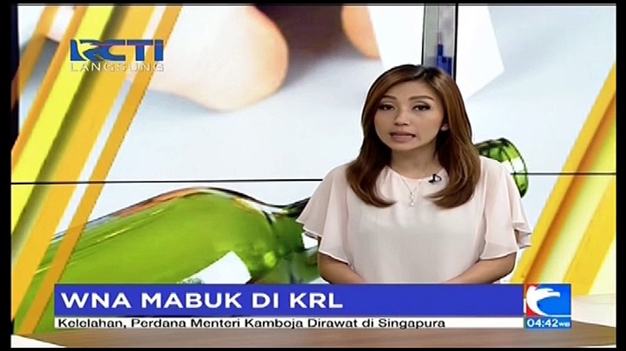 WNA Mabuk di KRL Depok