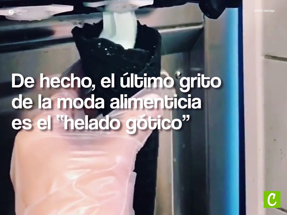 ¿Comerías un helado negro--