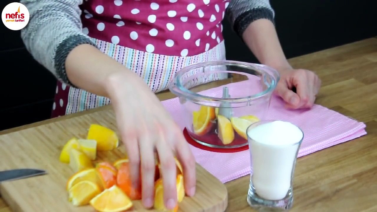 1 Portakal 1 Limon ile Limonta Yapımı _ Pratik Limonata Tarifi