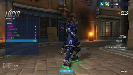 Overwatch: Hero Gallery Lucio flaming garbage can trick shot