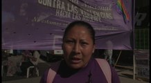 Movimientos sociales acampan frente a Congreso argentino en contra violencia de género