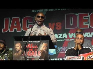 Esnews jack Degale Full Presser with faceoff, Eddie hearn and Floyd Mayweather
