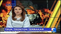 Truk Tronton Terbakar di Pasar Rebo