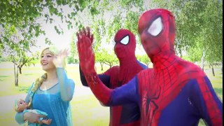 Frozen Baby Sick Spiderman vs Frozen vs Joker Real Life Superhero Movie