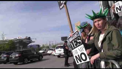 Trump regresa a Nueva York para ensalzar lazos con Australia en medio de protestas