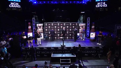 Horacio GARCIA vs. Fernando VARGAS - Weigh In 5.4.2017