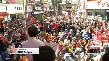 Hong Joon-pyo's campaign trail heads North, rallying support