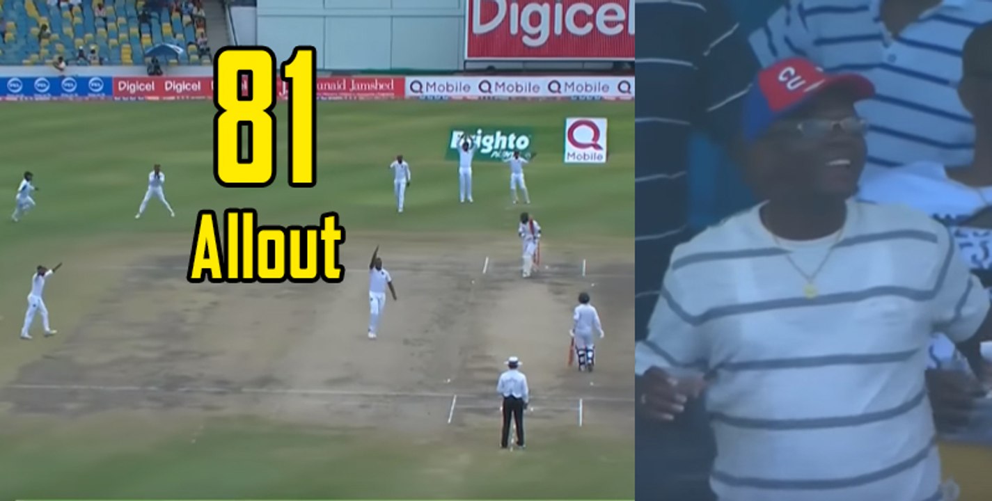 Pakistan were bundled out for 81 runs