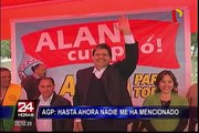 Alan García: “Mis adversarios políticos quieren involucrarme en actos delictivos”