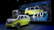 Volkswagen I.D. Buzz concept reveal at 2017 Detroit Auto Show