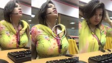 Behavior Of Call Center Girl During A Call With Customer