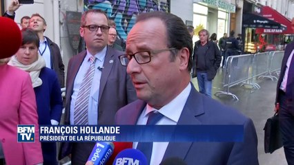 François Hollande au Bataclan ce jeudi soir: "J'avais fait cette promesse"