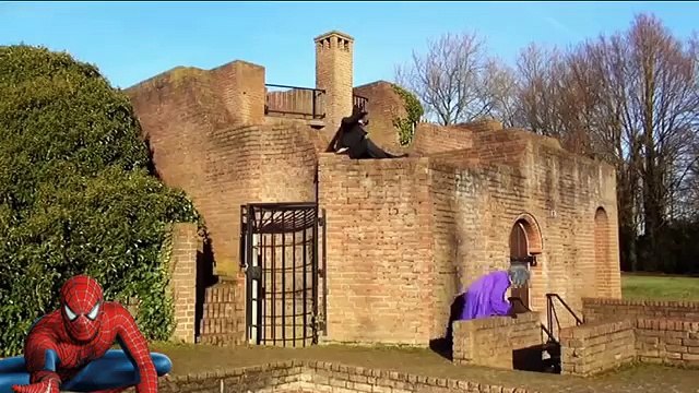 ZOMBIE & MUMMY attack! Batman Castle w Spiderman Crazy Joker Zombies Fun Prince