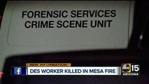 Woman killed in Mesa fire was a state agency employee