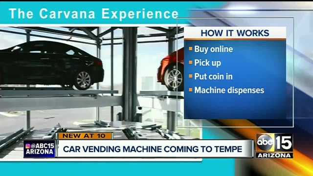 NEW: Valley to get first car vending machine