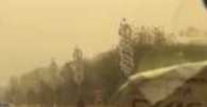 Low Visibility as Dust Storm Sweeps Through Inner Mongolia