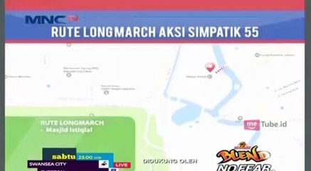 Ini Rute Long March di Aksi Simpatik 55