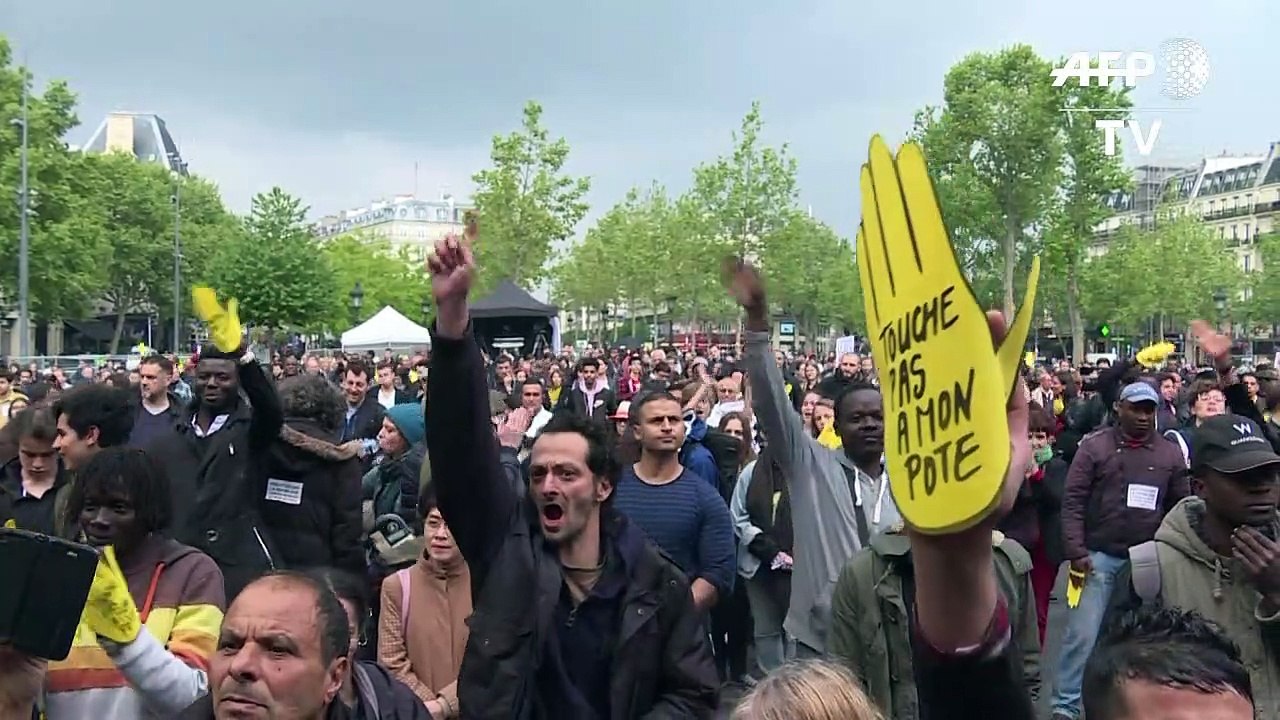 Concert contre le Front National place de la République à Paris