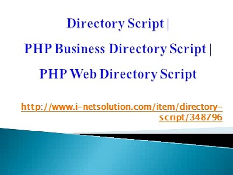 PHP Business Directory Script, PHP Web Directory Script, Directory Script