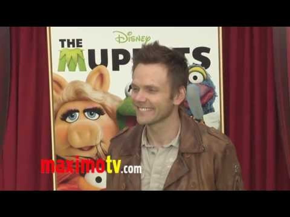 Joel McHale at "The Muppets" World Premiere Arrivals