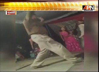 Policeman found dancing with bar girls in an event, Shravasti UP