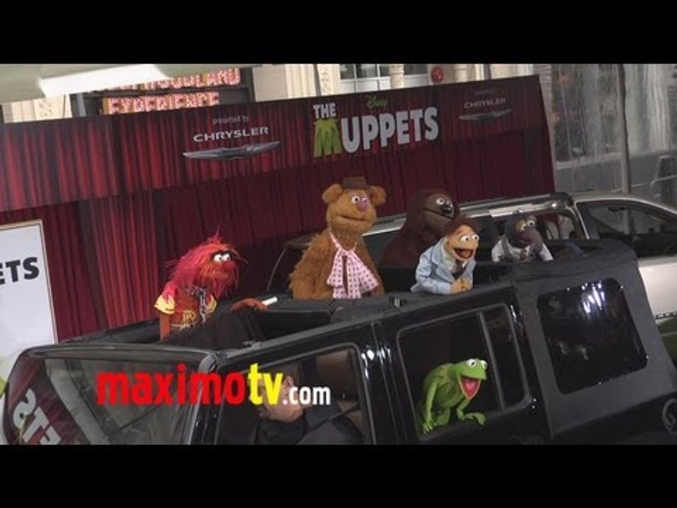 Kermit the Frog , Miss Piggy, Fozzy Bear, Gonzo, Sweetums "The Muppets" World Premiere