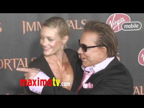 Mickey Rourke & Anastassija Makarenko at IMMORTALS World Premiere Arrivals