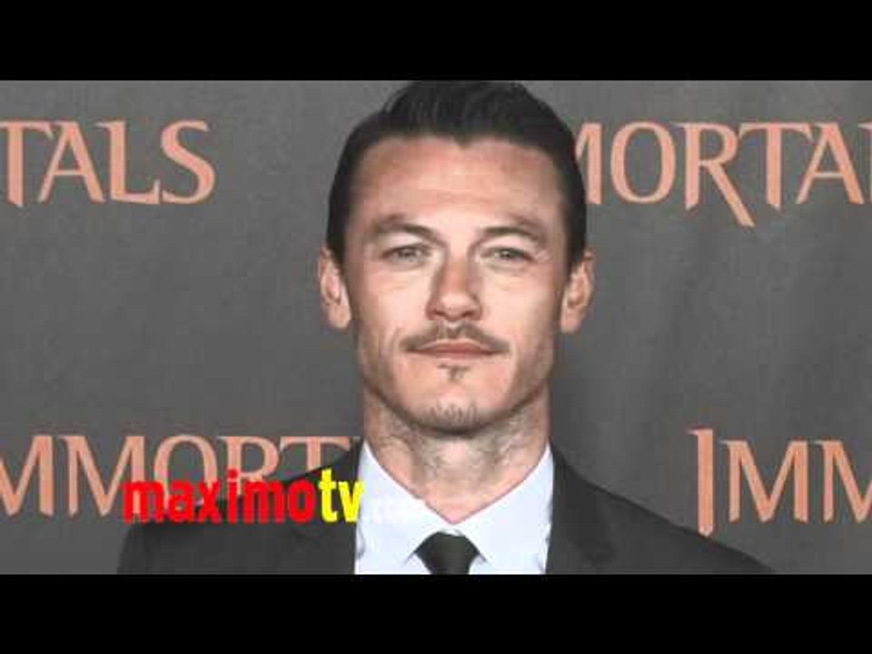 Luke Evans at IMMORTALS World Premiere Red Carpet Arrivals