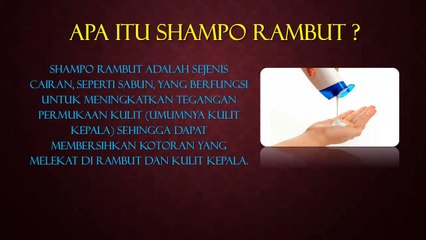 Kursus Membuat Shampo Rambut