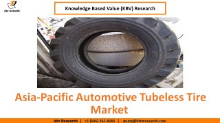 Asia-Pacific Automotive Tubeless Tire Market 