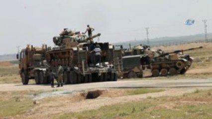 Sınıra Yerleştirilen Tanklar Namlularını Suriye'ye Çevirdi