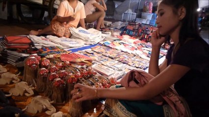 ホスト！ラオス 旅行4日目,美人と夜のデート,パークウー洞窟,ナイトマーケット,可愛い女の子