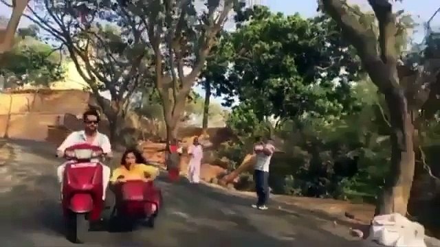 Nakuul Mehta and Surbhi Chandna's On-location masti : 5th May 2017 : Ishqbaaaz