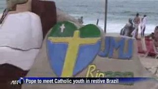 Latin America's first pope heads to restive Brazil