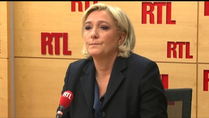 Le Pen ne se sent "pas du tout" visée par la plainte de Macron