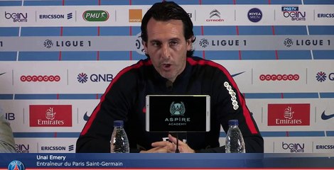 Conf' de presse Unai Emery avant PSGSCB