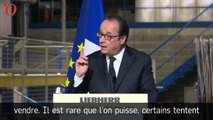 Présidentielle : avec humour, François Hollande raille Marine Le Pen
