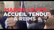 Marine Le Pen : accueil tendu à Reims