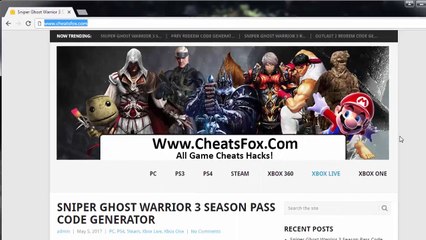How to Get Sniper Ghost Warrior 3 Season Pass Redeem Code Generator