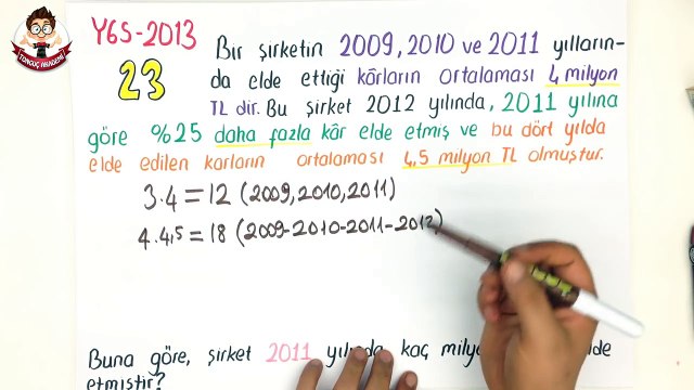2013 YGS ÇIKMIŞ SORULAR MATEMATİK KÜTÜR KÜTÜR SORU ÇÖZÜMÜ 5