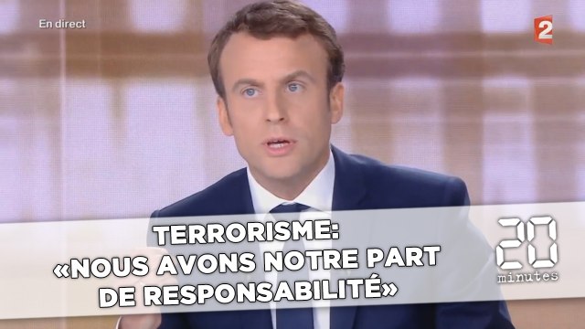 Terrorisme: «Nous avons notre part de responsabilité» selon Emmanuel Macron
