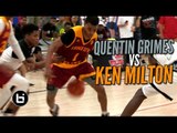 Quentin Grimes Vs Ken Milton! Top Texas PG's Go Head-to-Head! Raw Highlights