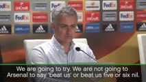 Mourinho will rest players, but won't give up against Arsenal