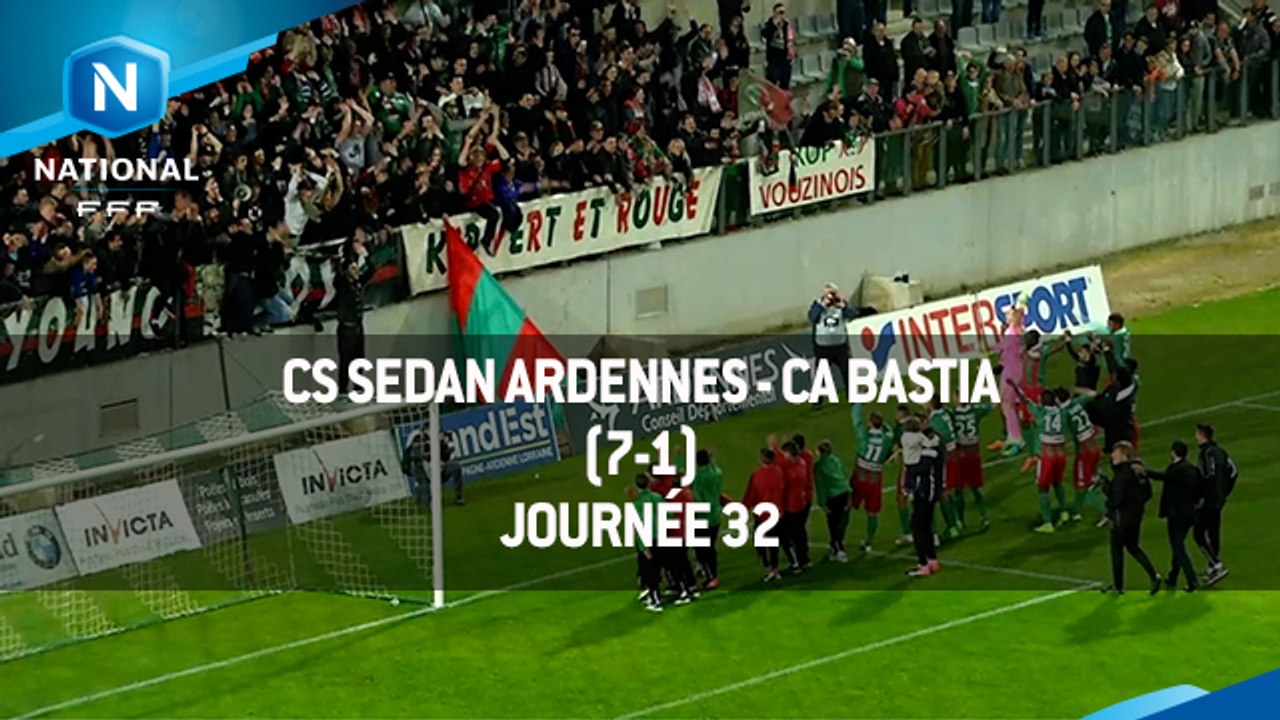 J32 : CS Sedan Ardennes - CA Bastia (7-1), le résumé