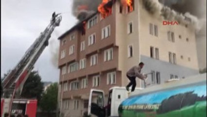 Burdur 5 Katlı Boş Binada Yangın
