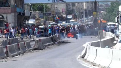 Israil Askerlerinin Batı Şeria'daki Gösterilere Müdahalesi