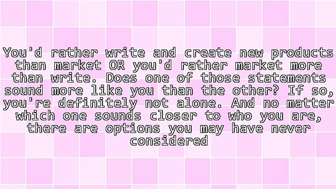 Booklet Tips - Market or Write