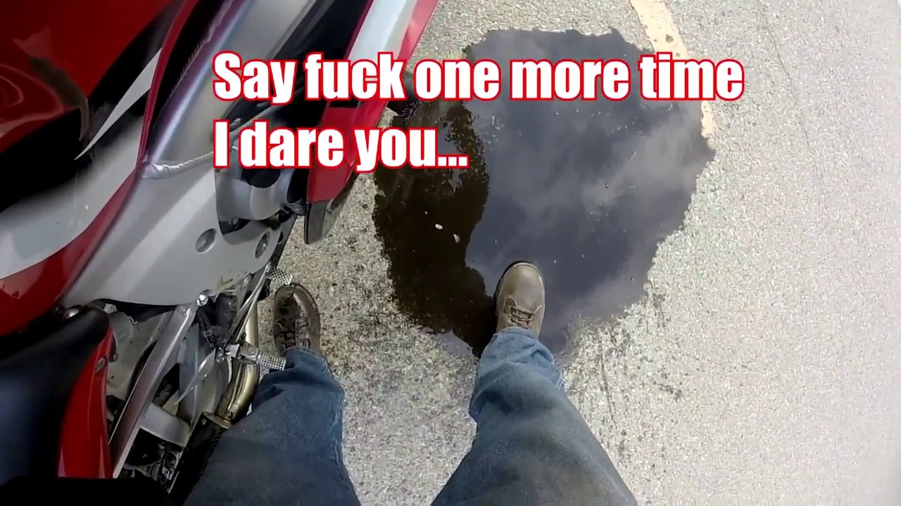 Prendre une piste cyclable en moto... ACCIDENT !!